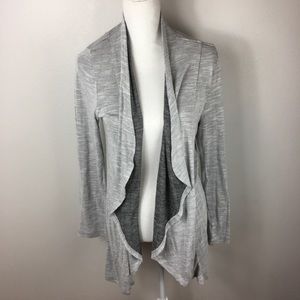 Soft Surroundings Open Front Topper Grey Large